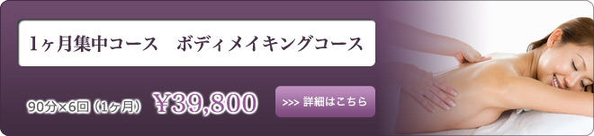 1ヶ月集中コース　ボディメイキングコース